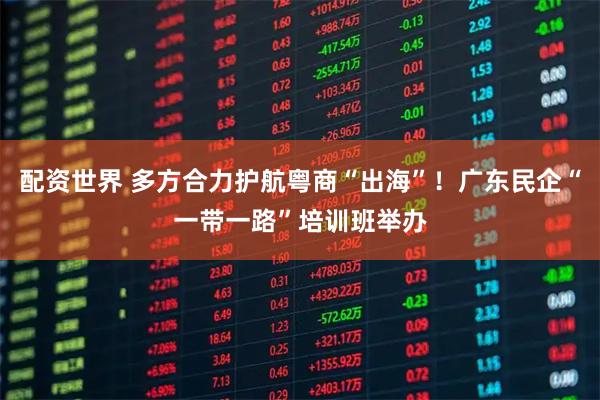 配资世界 多方合力护航粤商“出海”！广东民企“一带一路”培训班举办